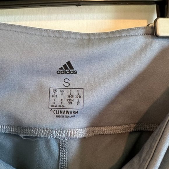 Adidas Climawarm Floral Embossed Leggings - Grey - Small - Picture 4 of 4